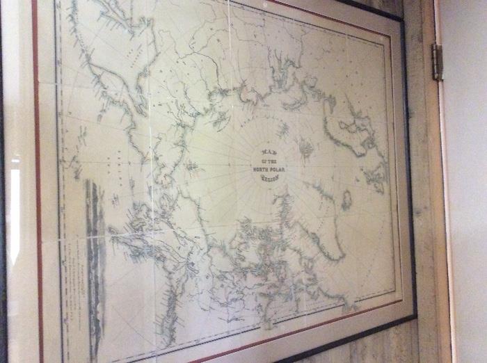 Northern polar region map