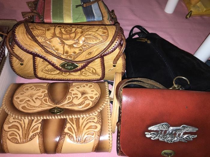 Tooled purses