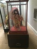Japanese Doll in Glass Case