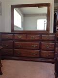 Young Hinkle bedroom set, dresser and mirror