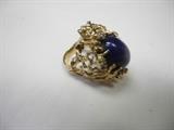 14k Gold and Lapis chunky ring. Starts at just $225