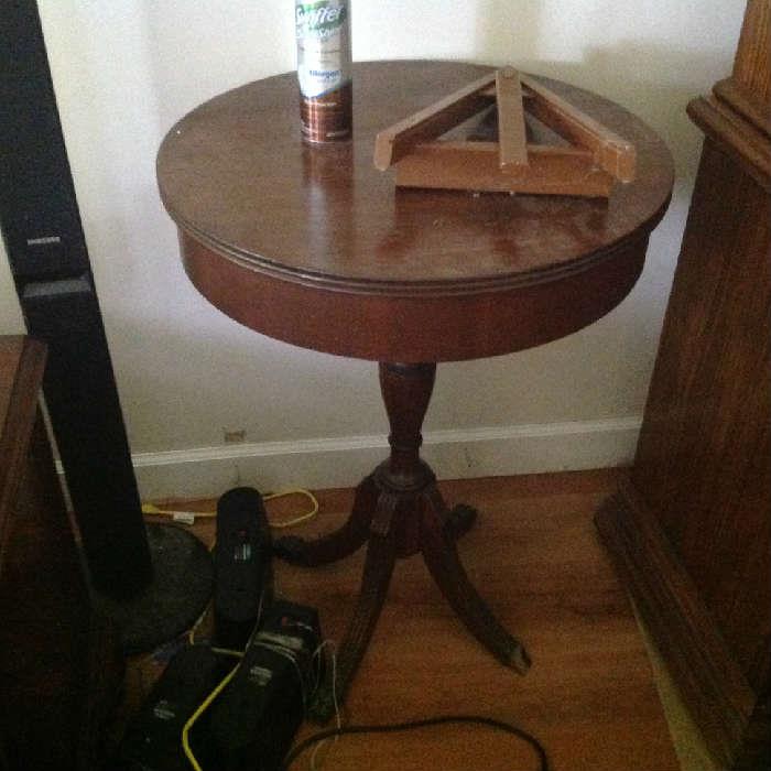 Vintage Drum Table $ 100.00