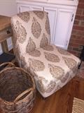 nearly new Pottery Barn slipper chair