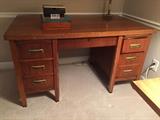 early 19th century oak office desk 