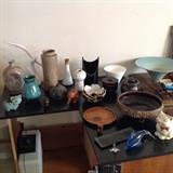 Mid century & Japanese pottery