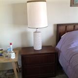 Mid century lamps & side tables