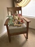 Antique Mission Oak Rocking Chair 