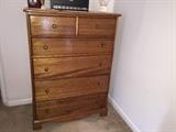 Antique chest of drawers that has been beautifully refinished 