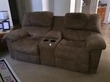 Reclining couch with cup holders - great condition! 