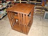 Mission oak revolving bookcase