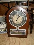 Hamburger shop clock