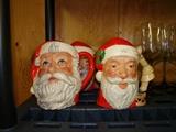 Royal Daulton Santa mugs - large