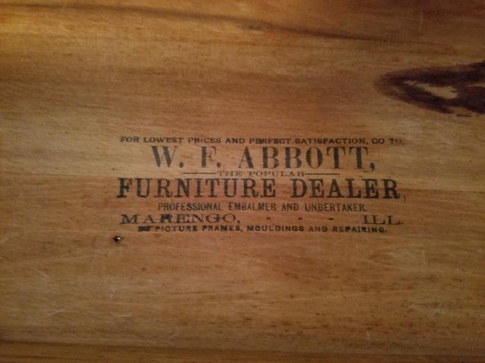 1884 Vintage Dresser