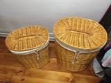 Small and Larch Wicker Laundry Baskets