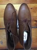 Brown leather chukka boots