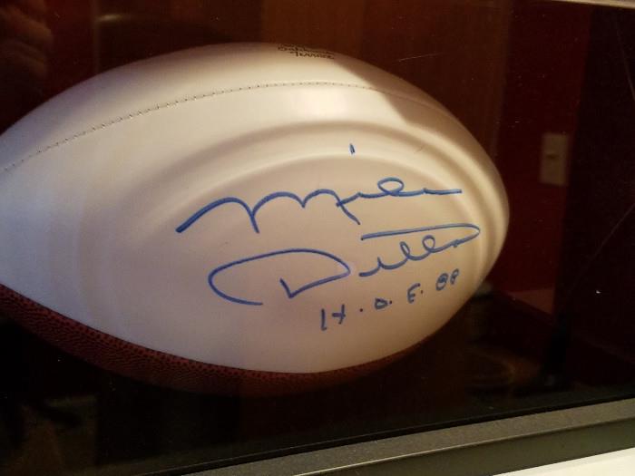 Mike Ditka Signed Football