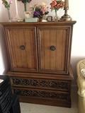 Solid wood armoire