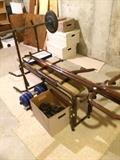 weight bench and weights