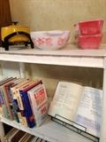 cookbooks, Pyrex dishes
