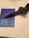 X-15 model with book from NASA