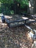 8' trailer with wooden bed and end gate