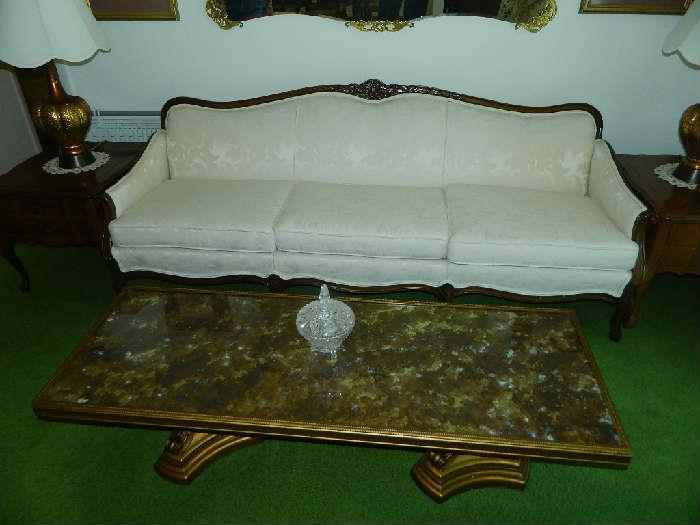 Spotless White Provincial Sofa