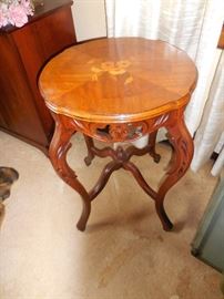 Vintage Hand Carved Occasional Table