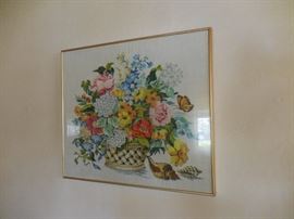 Embroidered Still Life/Framed