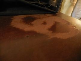 Damage on top of dresser