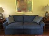 brand new blue sofa, 500.00