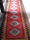 hand-woven wool runner