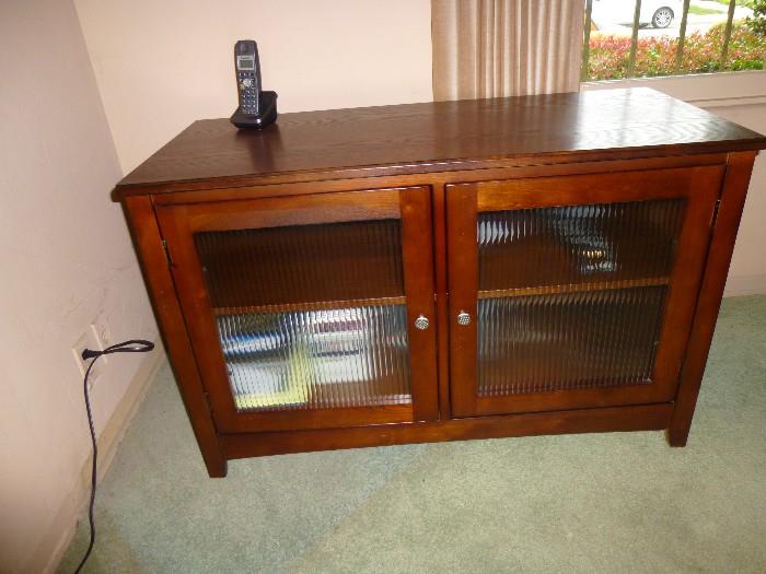 Media Cabinet with Glass Doors