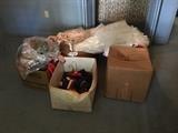 Vintage children's clothing in boxes for you to pick through. 