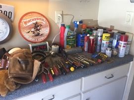 Tools, garage items