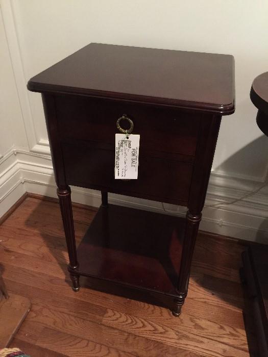 #16 Short End Table w 2 drawers 17x15x29 $75 