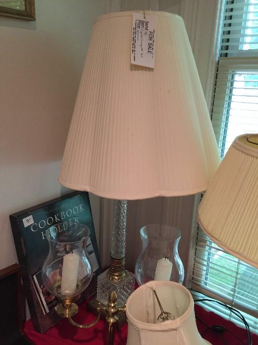 #48 Crystal Lamp 24inch tall $100 