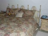 French Provincal king size bed and nightstands