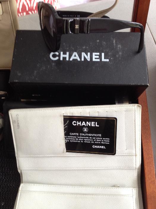 Chanel sunglasses, chanel wallet
