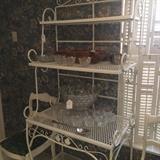 White baker's rack - multiple uses.