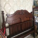 Antique spool bed - full headboard and footboard