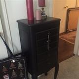 Black 5-drawer jewelry case
