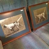 Framed hunting dogs