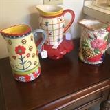 Fun, colorful pitchers