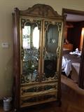 painted china cabinet