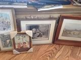various framed prints