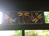 dragon flies stained glass