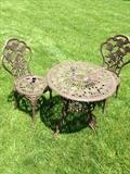 wrought iron patio set