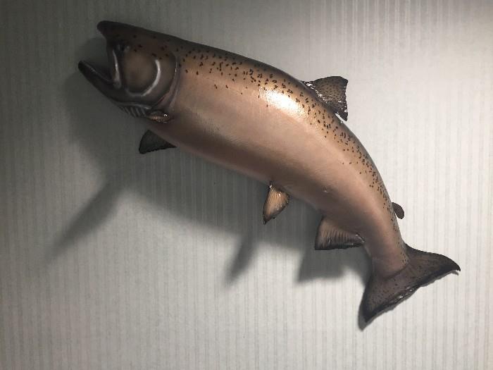 Meet Sammy the Salmon, a prize winning Alaskan King Salmon that is meant for your walls.