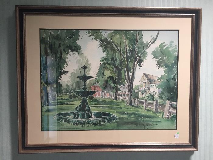 Exceptional watercolors by M.S. Garfield.