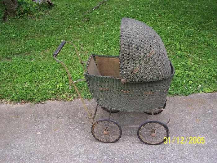 vintage Baby Carriage  - Downstairs items